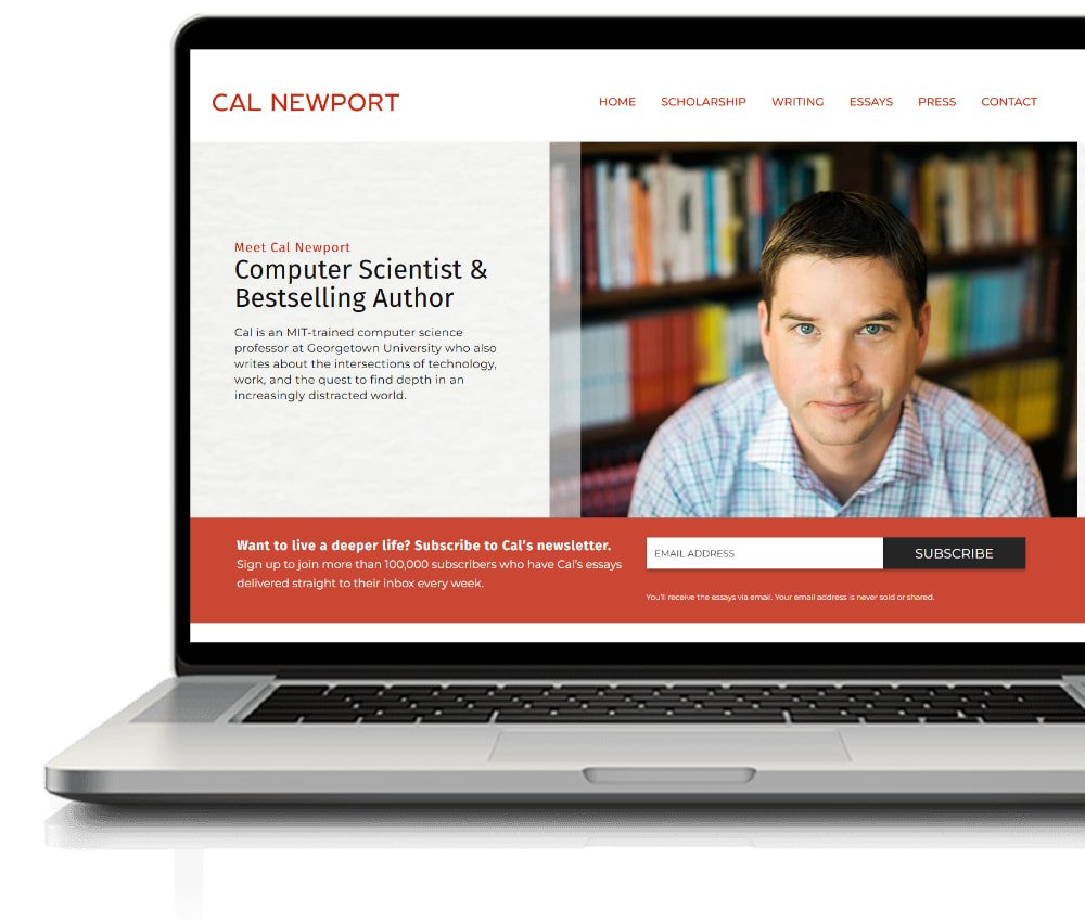 Web design for cal newport